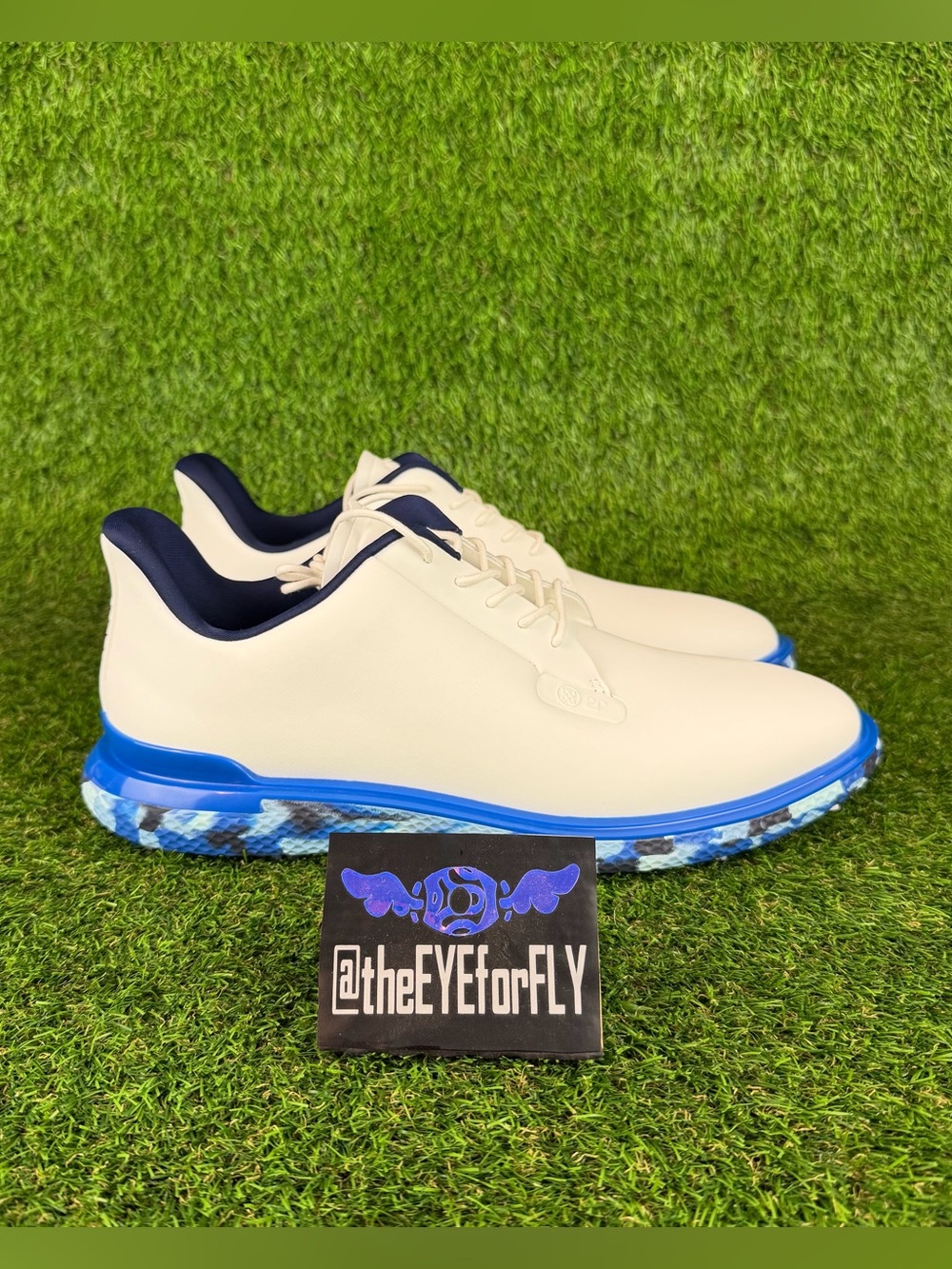 NEW G/FORE Gallivan2r G/Lock Camo Sole Golf White Blue Gallivanter Men’s 8.5